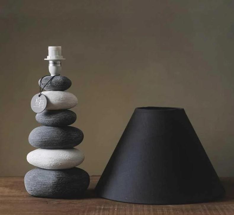 Stonia - Modern Ceramic Stone Pile Lamp - Nordic Side - 12-02, feed-cl1-lights-over-80-dollars, modern-pieces