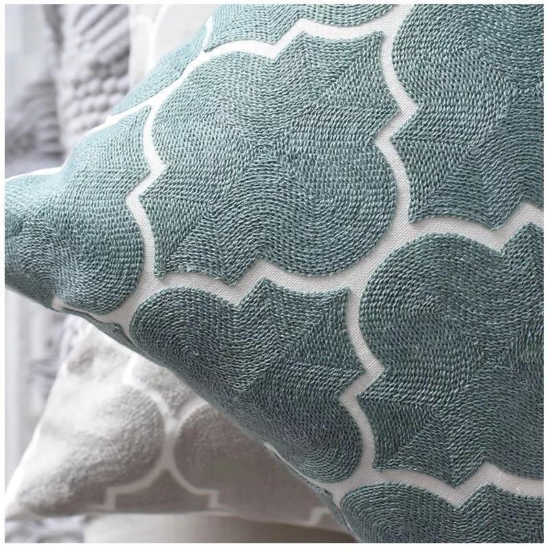 Moroccan Embroidered Cushion - Nordic Side - 