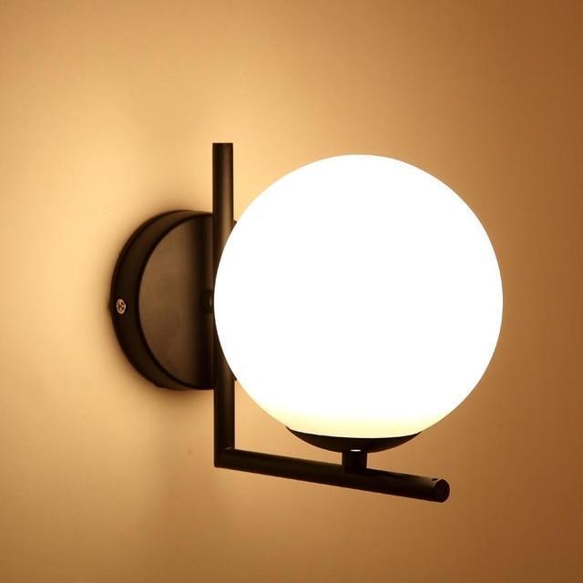 Modern Black & Gold Wall Light - Nordic Side - 