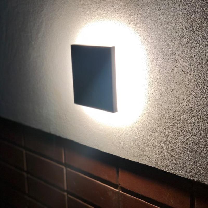 Modern Outdoor Wall LED Disc Lights