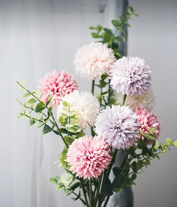 Pompon Mum Flower - Nordic Side - 