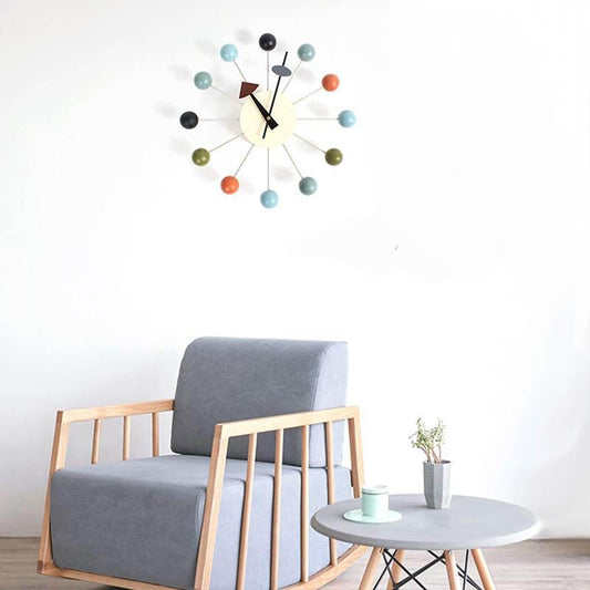 Modern Nordic Wooden Clock