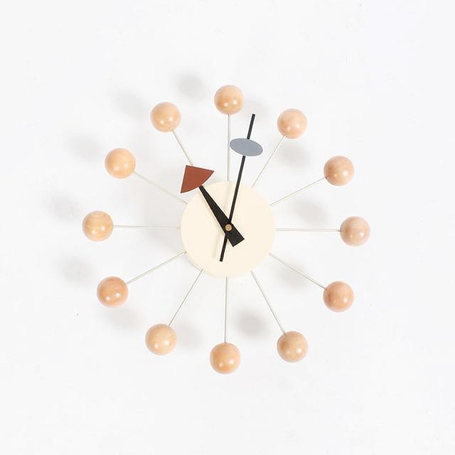 Modern Nordic Wooden Clock