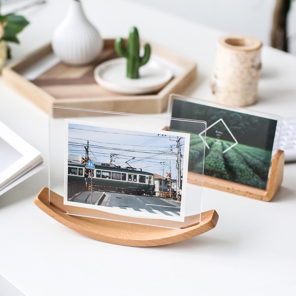 Wooden Photo Frame Display Stand