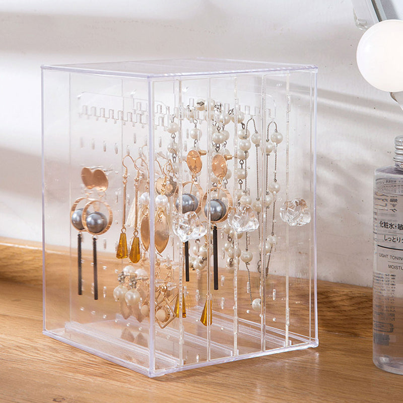 Transparent Plastic Earring Storage Holder