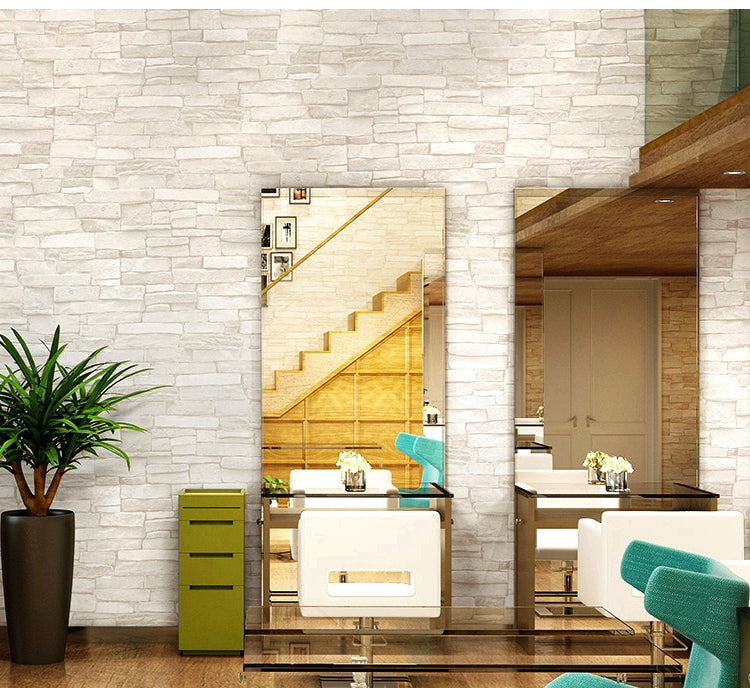 Vintage Stone 3D Brick Wallpaper