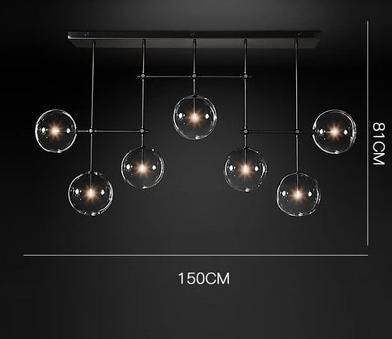 Modern Gold Chandelier with Glass - Nordic Side - 