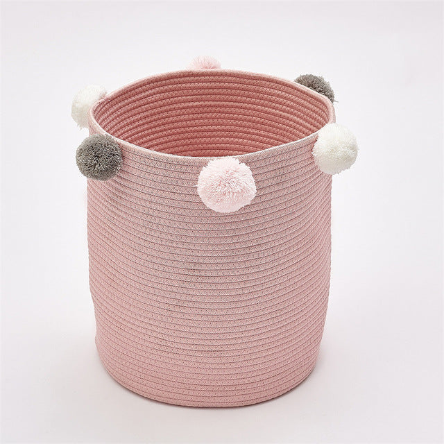 Woven Cotton Storage Basket Organiser