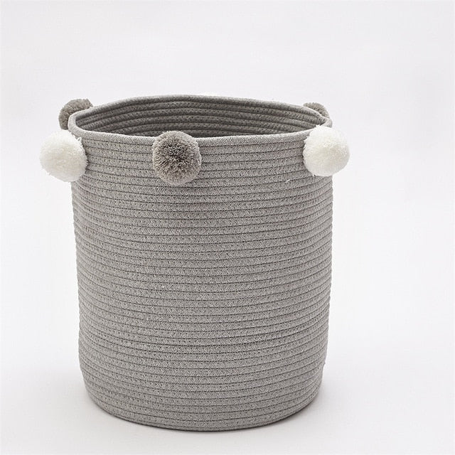 Woven Cotton Storage Basket Organiser