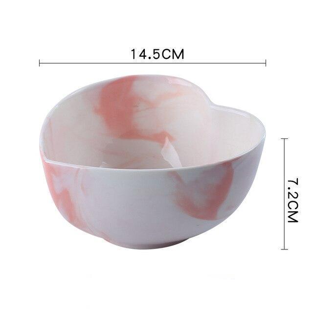 Marble Heart Dinnerware - Nordic Side - 