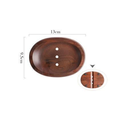 Natural Walnut Soap Plate - Nordic Side - 