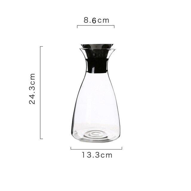 Glass Bottle with Steel Lid - Nordic Side - 