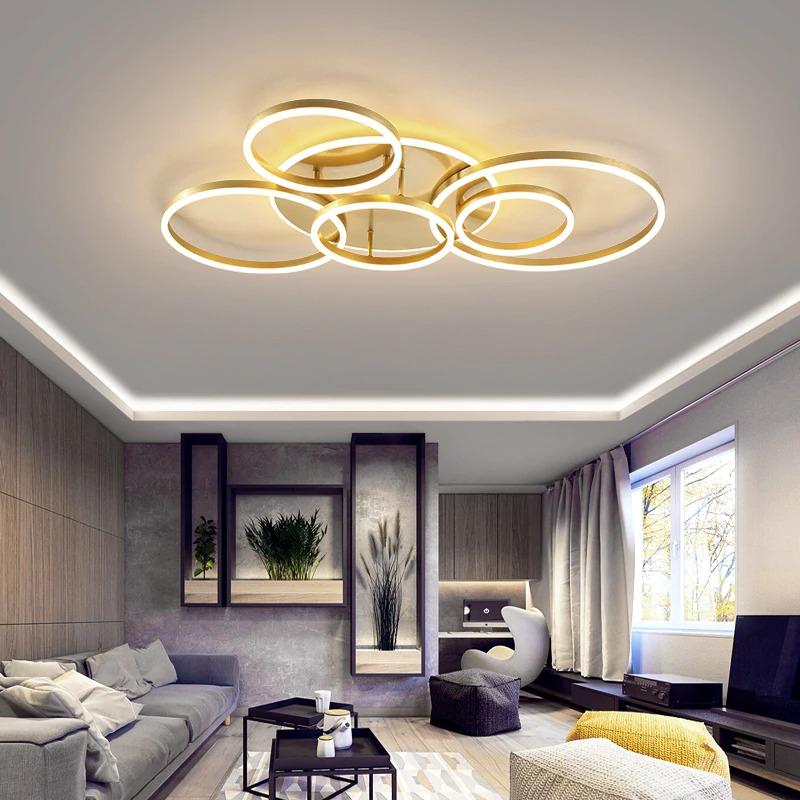 Hatillo Geometric Ceiling Light - Multi-Layer Design