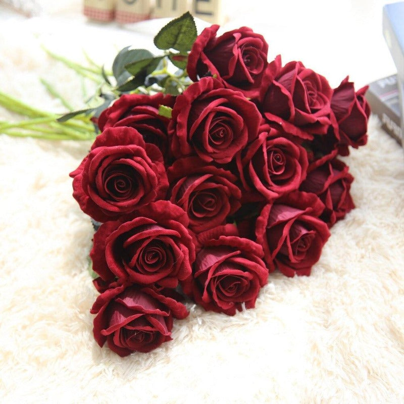 Artificial Rose Bouquet (10pcs)