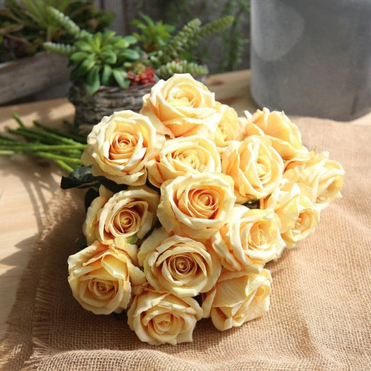 Artificial Rose Bouquet (10pcs)