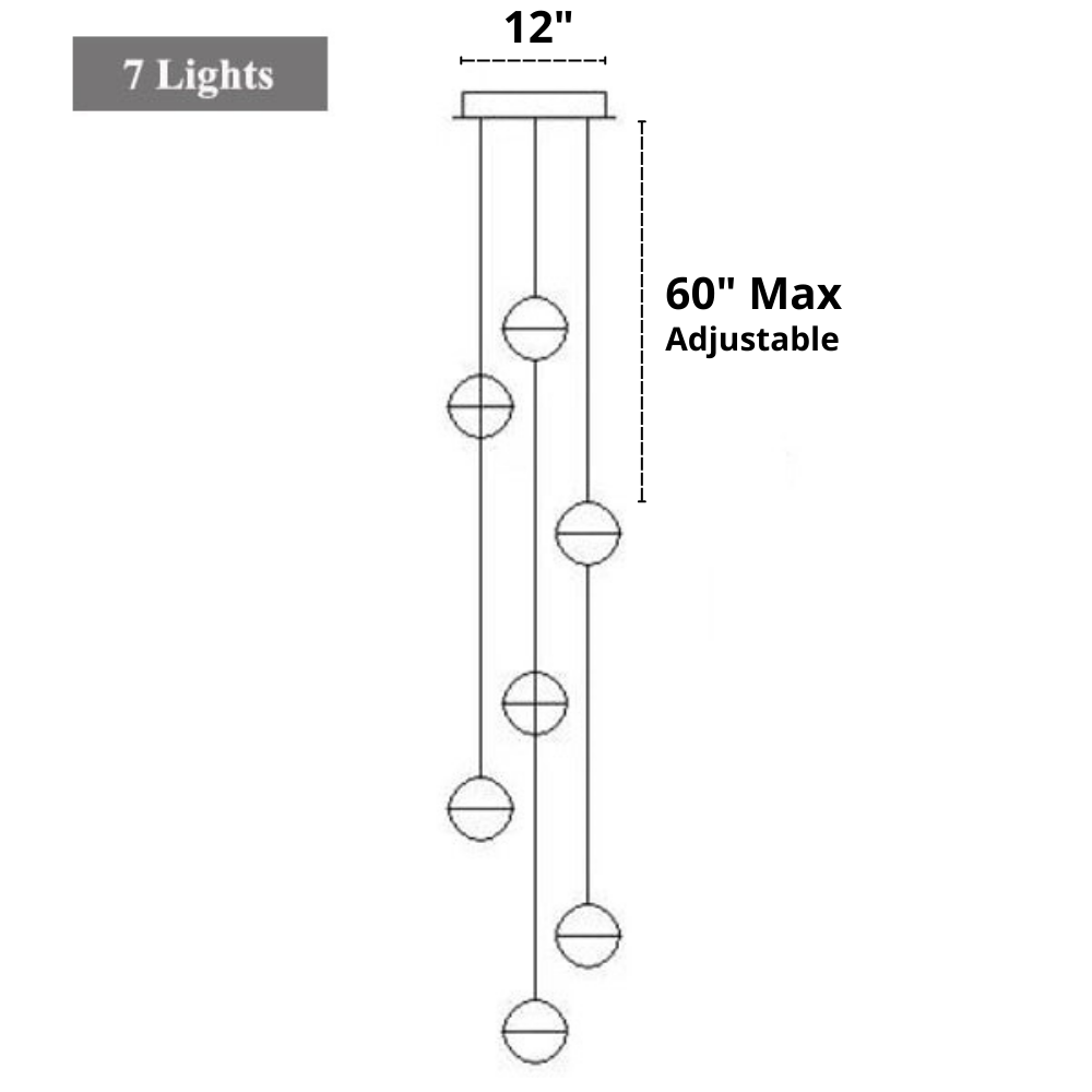 Tarus - Modern Multi-Bulb Chandelier