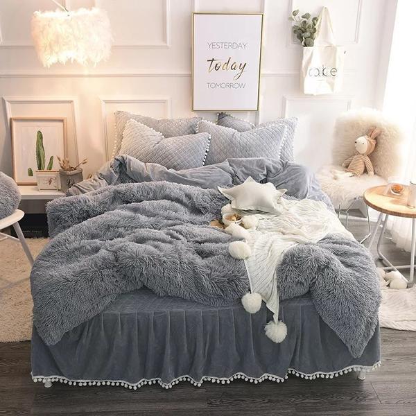 Luxury Faux Fur Bedding - Nordic Side - 