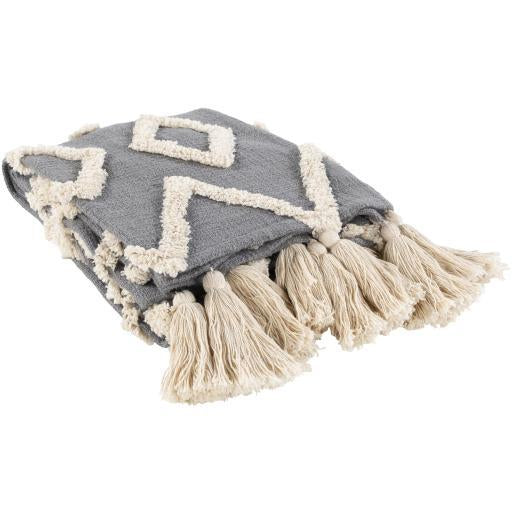 Slate Aztec Throw - Nordic Side - 