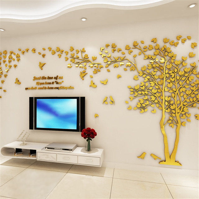 Tree Shape Acrylic Wall Sticker