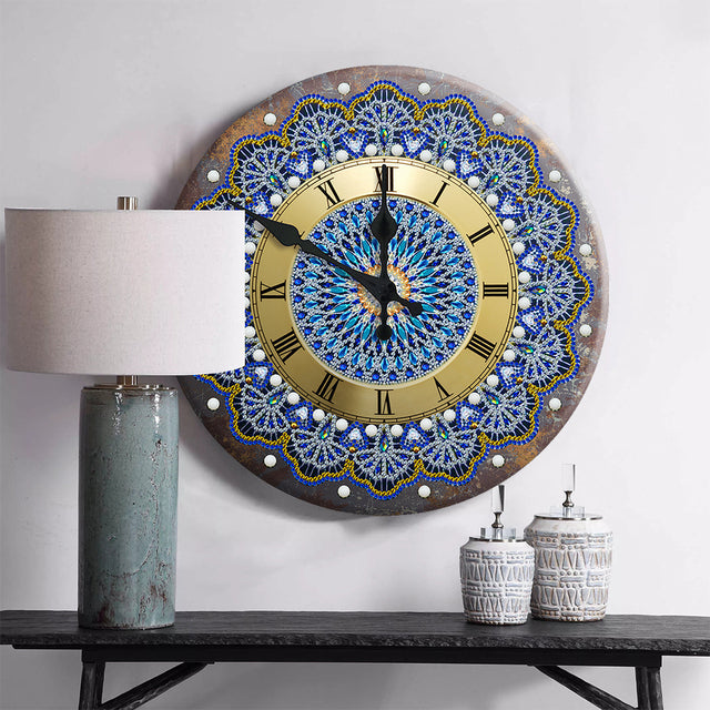 Mandala Pattern Decorative Wall Clock