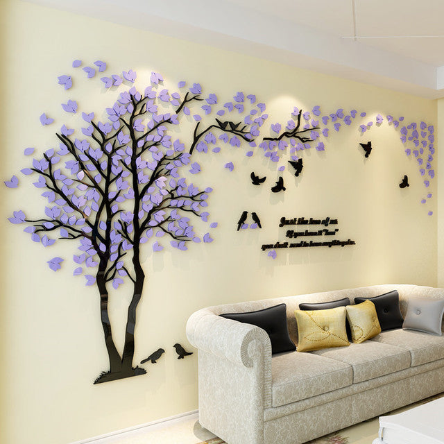 Tree Shape Acrylic Wall Sticker