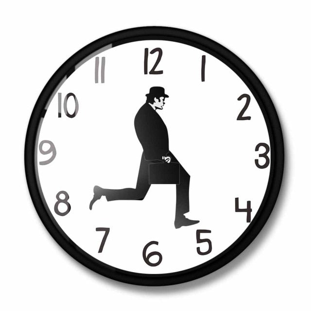 Walking Comedian Clock Decorative Accent