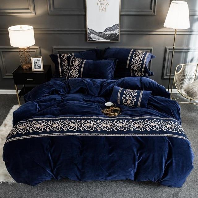 Tawney - Velvet Duvet Cover Set - Nordic Side - BED, Bed & Bath, BEDDING