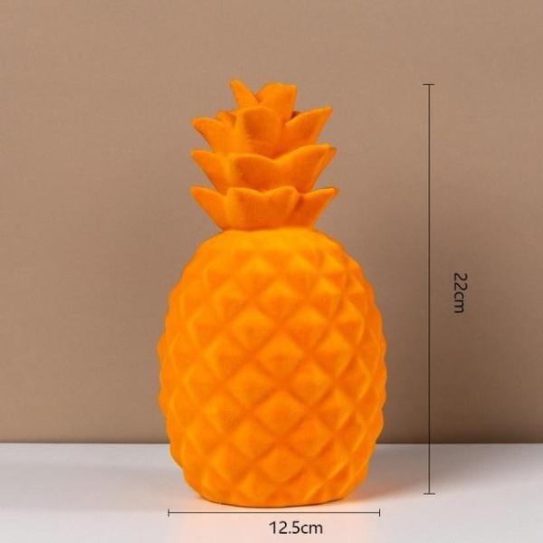 Textured Artisan Pineapple Statue Decor