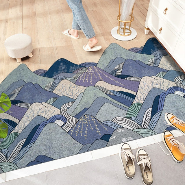 Waves & Mountains Area Rug