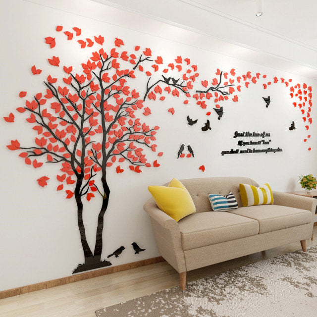 Tree Shape Acrylic Wall Sticker