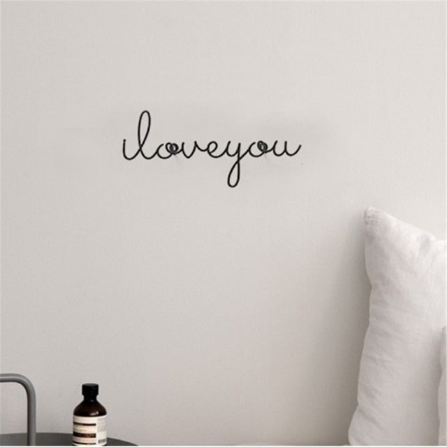 Metal Word Wall Art