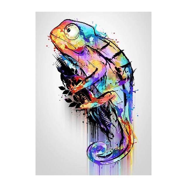 Vibrant Chameleon Canvas Print