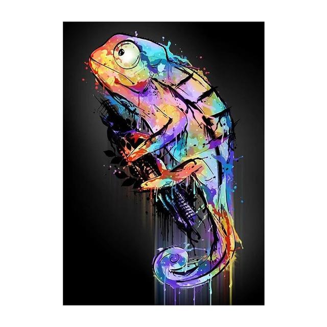 Vibrant Chameleon Canvas Print