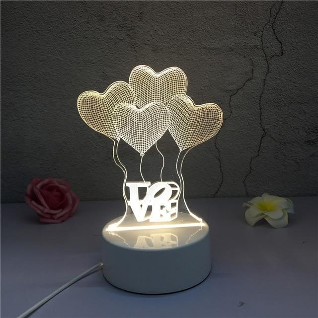 Novelty Illusion Night Lamp - Nordic Side - 