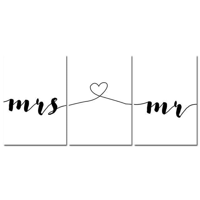 Mr and Mrs Collection Prints - Nordic Side - not-hanger