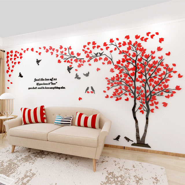 Tree Shape Acrylic Wall Sticker