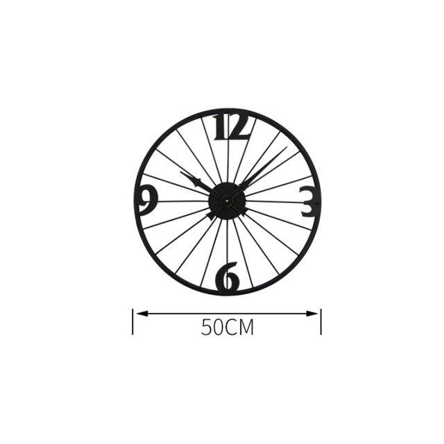 Modern Minimalist Metal Wall Clock - Nordic Side - Wall Clock