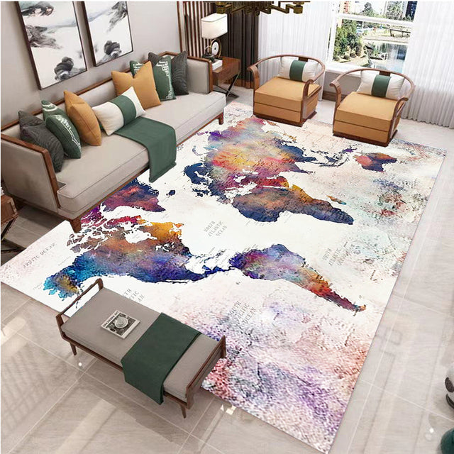 World Map Rug