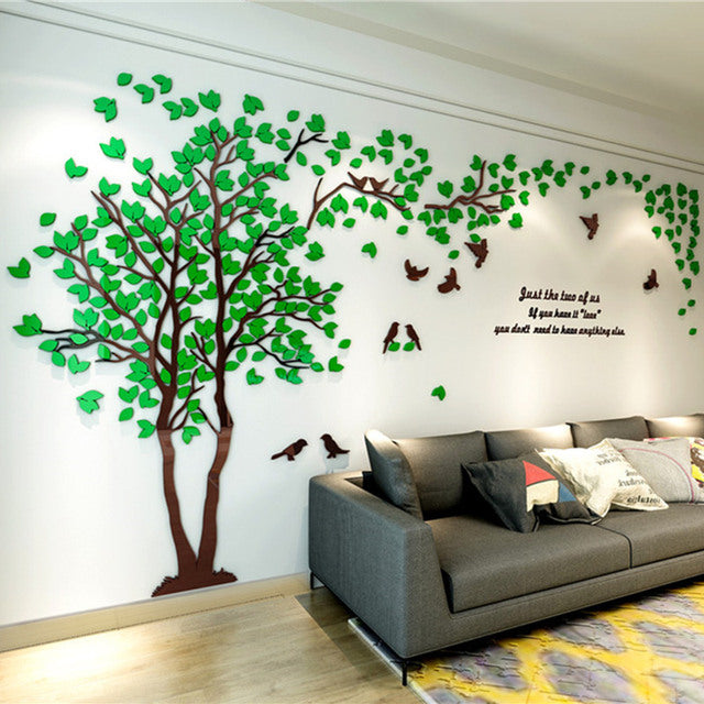 Tree Shape Acrylic Wall Sticker