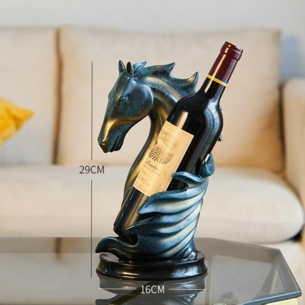 Horse-Shaped Artisan Horse Wine Holder