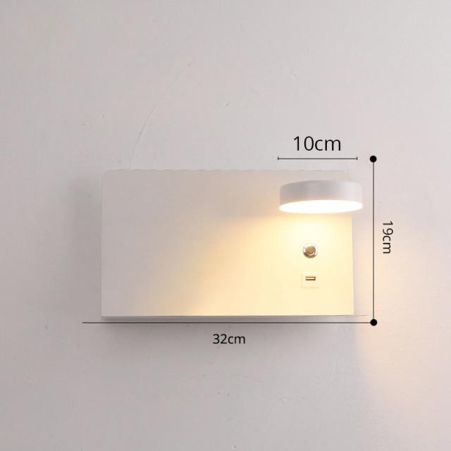 USB Bedside Wall Light