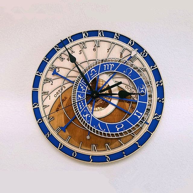 Wood 3D Decorative Wall Clock