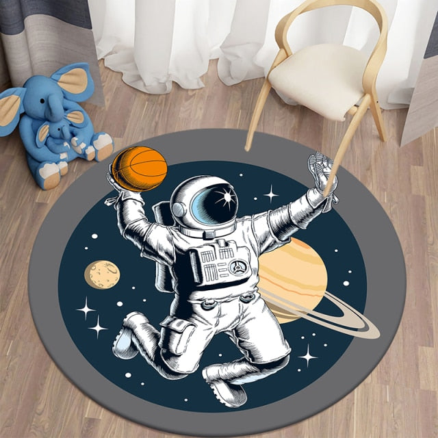 Astronaut Round Carpet