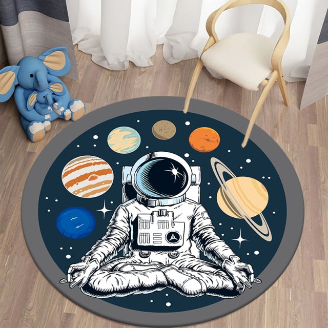 Astronaut Round Carpet