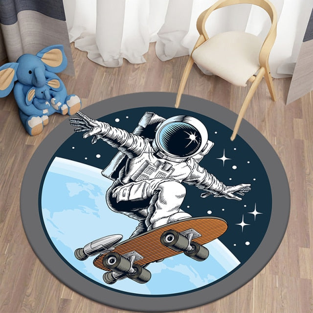 Astronaut Round Carpet