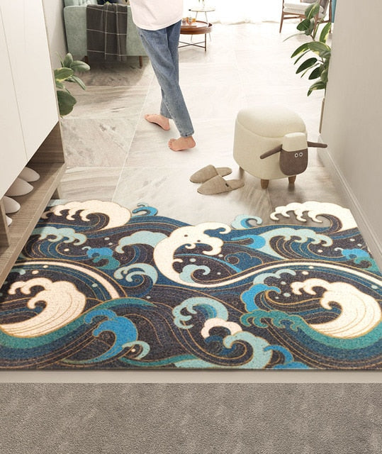 Waves & Mountains Area Rug