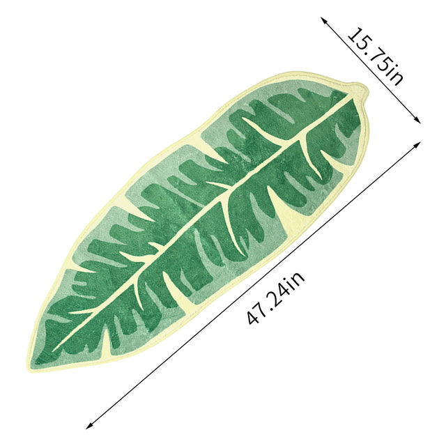 Modern Leaf Bath Mat