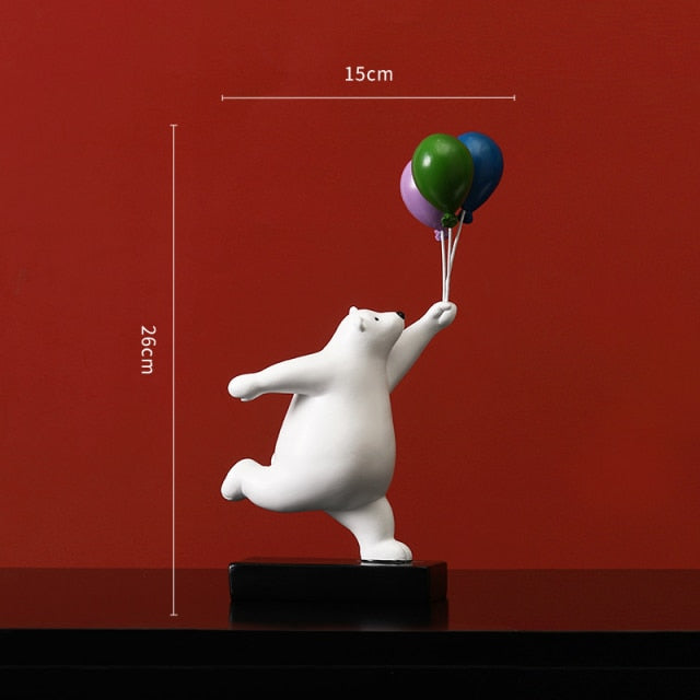 Balloon Bear Figurine