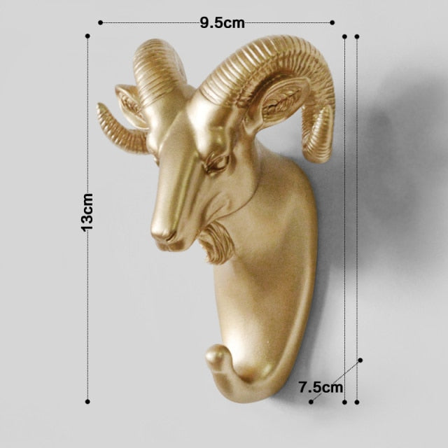 Artistic Animal Head Hook