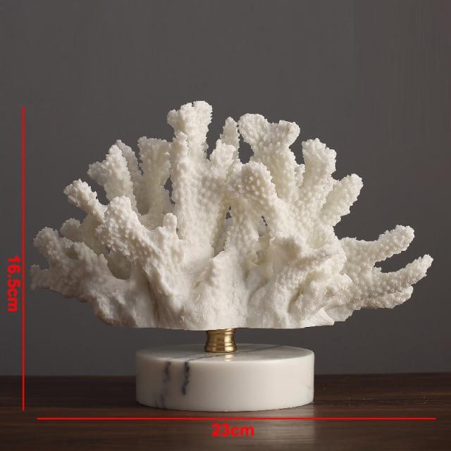 Coral Artisan Coral Figurines for Home Decor